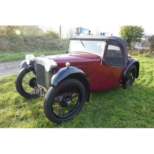 152 - Austin 7 Type 65 Sports 1934, reg WP 6465, originally registered 18/06/1934, Re-registered 22/05/197... 