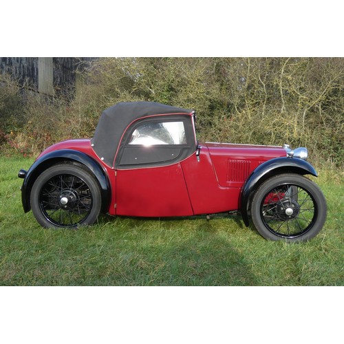 152 - Austin 7 Type 65 Sports 1934, reg WP 6465, originally registered 18/06/1934, Re-registered 22/05/197... 