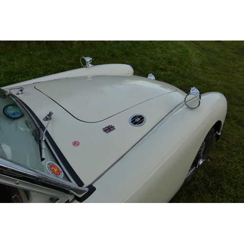 153 - MGA 2 Seater sports convertible 1955. Reg No. MVS 569, Declared manufactured in 1955, 1st registered... 