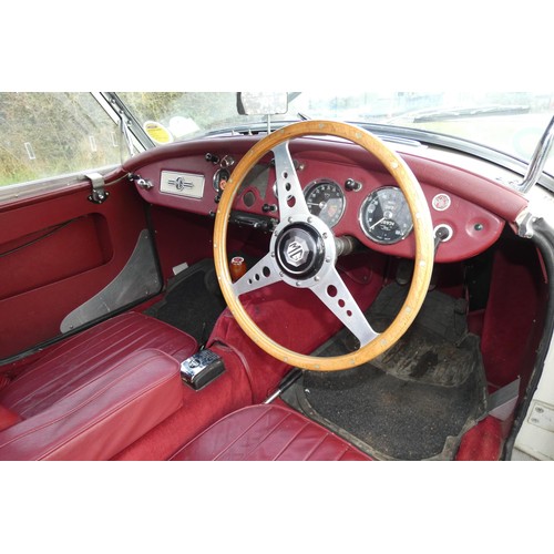 153 - MGA 2 Seater sports convertible 1955. Reg No. MVS 569, Declared manufactured in 1955, 1st registered... 