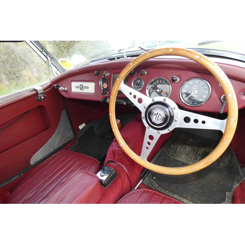 153 - MGA 2 Seater sports convertible 1955. Reg No. MVS 569, Declared manufactured in 1955, 1st registered... 