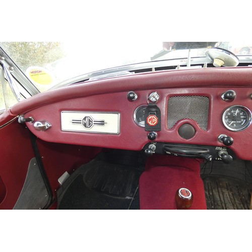 153 - MGA 2 Seater sports convertible 1955. Reg No. MVS 569, Declared manufactured in 1955, 1st registered... 