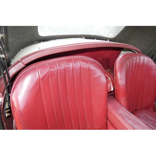 153 - MGA 2 Seater sports convertible 1955. Reg No. MVS 569, Declared manufactured in 1955, 1st registered... 