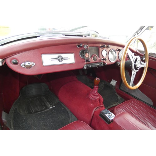 153 - MGA 2 Seater sports convertible 1955. Reg No. MVS 569, Declared manufactured in 1955, 1st registered... 