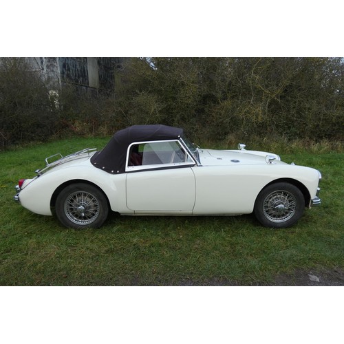 153 - MGA 2 Seater sports convertible 1955. Reg No. MVS 569, Declared manufactured in 1955, 1st registered... 