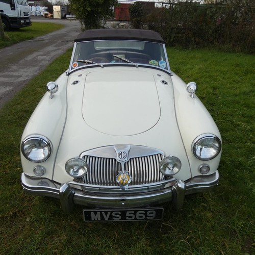 153 - MGA 2 Seater sports convertible 1955. Reg No. MVS 569, Declared manufactured in 1955, 1st registered... 