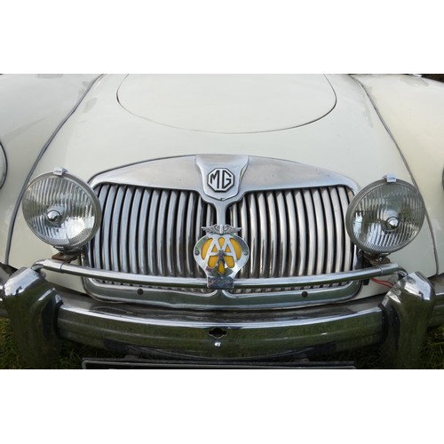 153 - MGA 2 Seater sports convertible 1955. Reg No. MVS 569, Declared manufactured in 1955, 1st registered... 