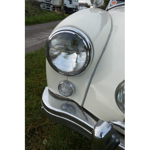 153 - MGA 2 Seater sports convertible 1955. Reg No. MVS 569, Declared manufactured in 1955, 1st registered... 