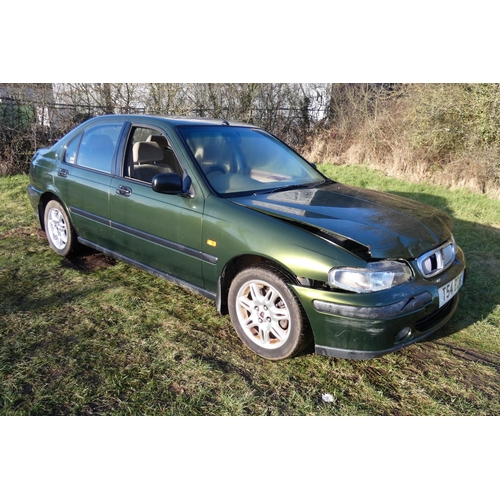 160 - Rover 416 4 dr Saloon Green,  Reg T54 BDV, 1st reg: 10/03/1999, 5 speed Automatic., 1590cc Petrol, M... 