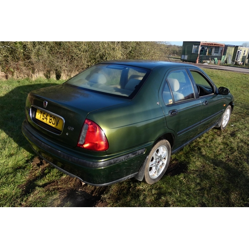 160 - Rover 416 4 dr Saloon Green,  Reg T54 BDV, 1st reg: 10/03/1999, 5 speed Automatic., 1590cc Petrol, M... 