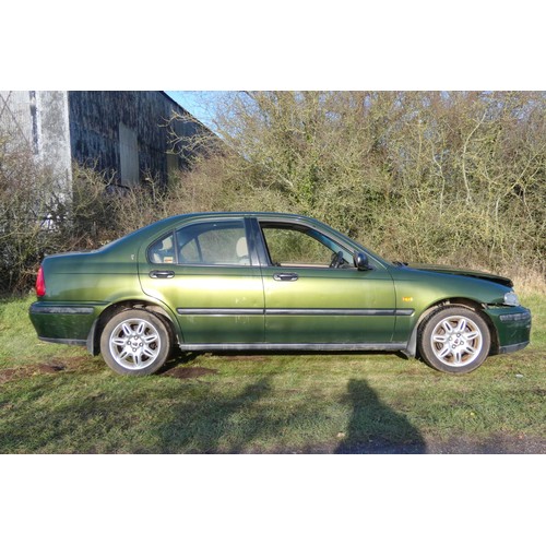 160 - Rover 416 4 dr Saloon Green,  Reg T54 BDV, 1st reg: 10/03/1999, 5 speed Automatic., 1590cc Petrol, M... 