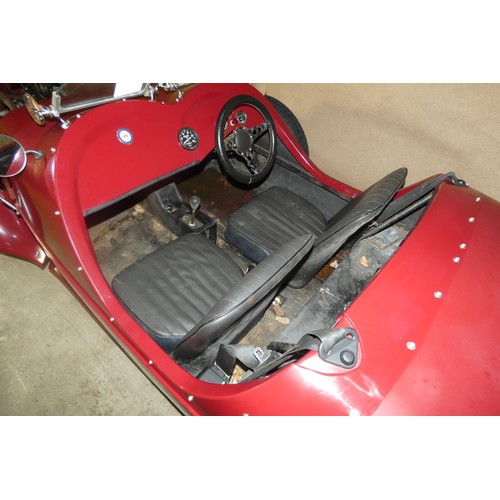 159 - Lomax three wheeled sports tricycle. 2 seater, based on a Citroen 2 CV. REg JPN 116L , 1st reg 10/05... 