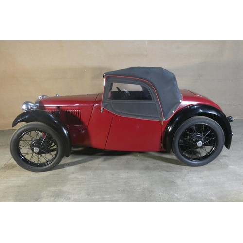 152 - Austin 7 Type 65 Sports 1934, reg WP 6465, originally registered 18/06/1934, Re-registered 22/05/197... 