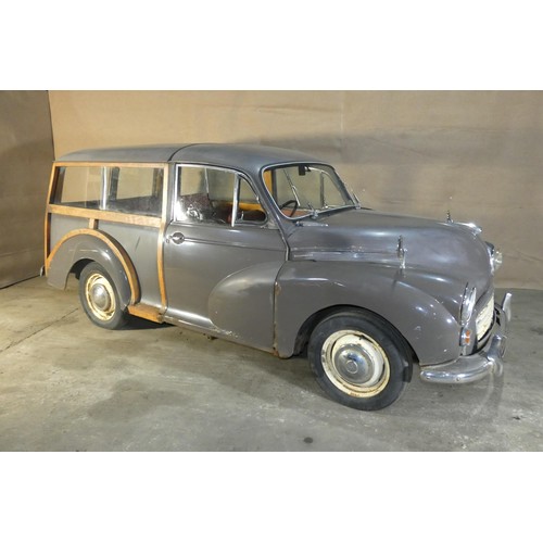 158 - Morris Minor Countryman Estate , brown,  Reg: AHX 158A, 1st reg 13/03/1963, 4 spd manual  gearbox, 1... 