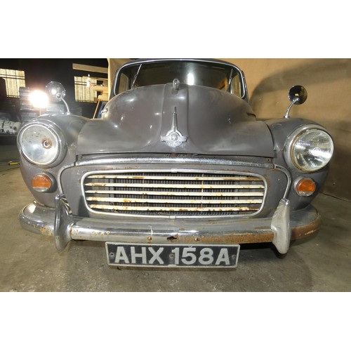 158 - Morris Minor Countryman Estate , brown,  Reg: AHX 158A, 1st reg 13/03/1963, 4 spd manual  gearbox, 1... 