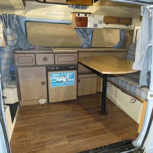 155 - Volkswagen Caravelle Motor Caravan, Karisma Conversion, Lux 2 berth Hi-top, light Blue , Reg. C37 OR... 