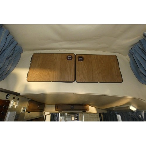 155 - Volkswagen Caravelle Motor Caravan, Karisma Conversion, Lux 2 berth Hi-top, light Blue , Reg. C37 OR... 