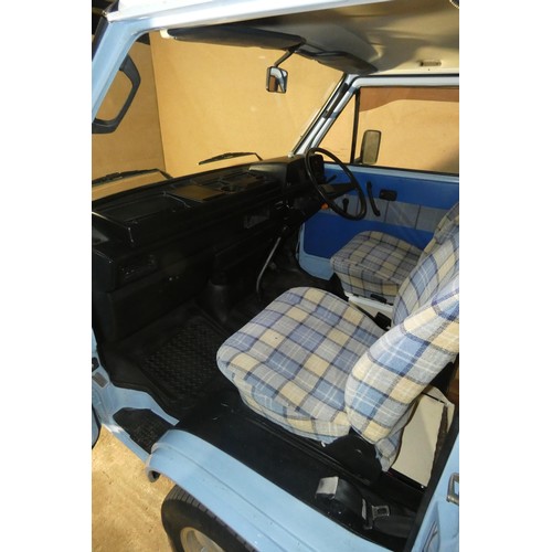 155 - Volkswagen Caravelle Motor Caravan, Karisma Conversion, Lux 2 berth Hi-top, light Blue , Reg. C37 OR... 