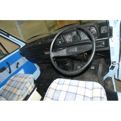 155 - Volkswagen Caravelle Motor Caravan, Karisma Conversion, Lux 2 berth Hi-top, light Blue , Reg. C37 OR... 