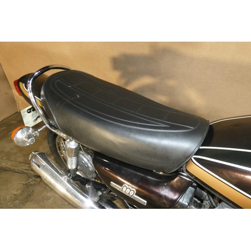 208 - Kawasaki Z900 A4  Motorcycle, Reg OKH 454P, 1st reg 16/07/1976 . Starts and runs. Colour Brown, MoT ... 