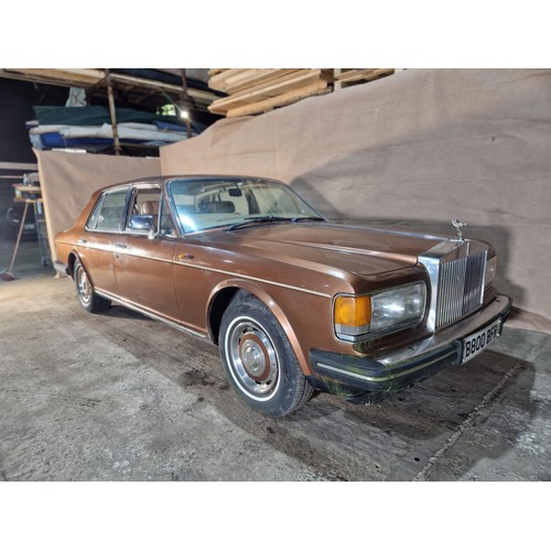 154 - Rolls Royce Silver Spirit Mk 1, “B” 4 dr saloon, Bronze (Nutmeg Brown).   Registration Number B800 B... 