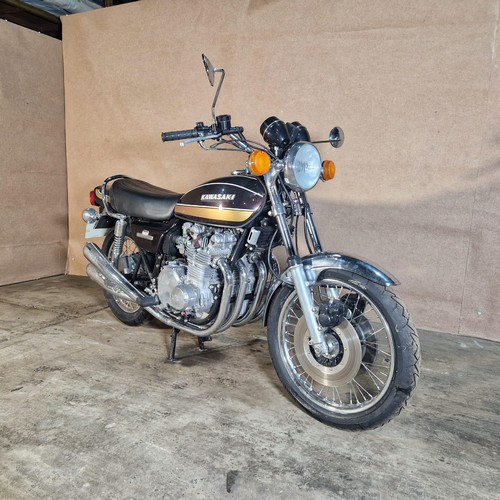 208 - Kawasaki Z900 A4  Motorcycle, Reg OKH 454P, 1st reg 16/07/1976 . Starts and runs. Colour Brown, MoT ... 