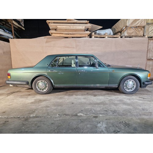 157 - Rolls Royce Silver Spirit 4 dr saloon, green metallic, Reg D29 GYN, 1st reg 02/02/1987, Automatic pe... 