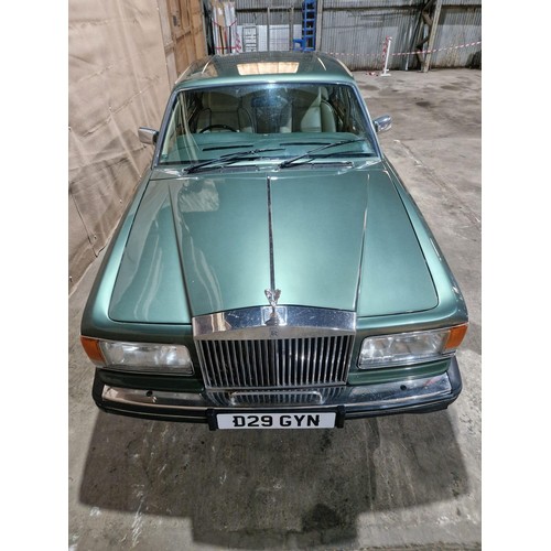 157 - Rolls Royce Silver Spirit 4 dr saloon, green metallic, Reg D29 GYN, 1st reg 02/02/1987, Automatic pe... 