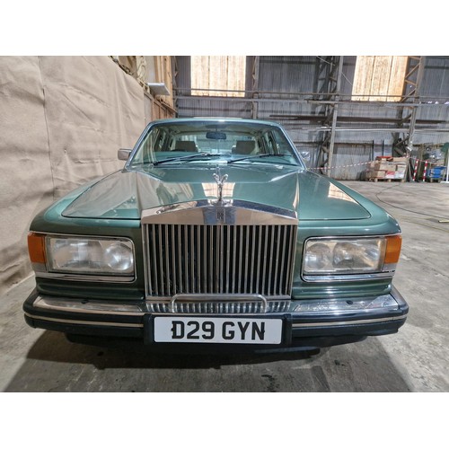 157 - Rolls Royce Silver Spirit 4 dr saloon, green metallic, Reg D29 GYN, 1st reg 02/02/1987, Automatic pe... 