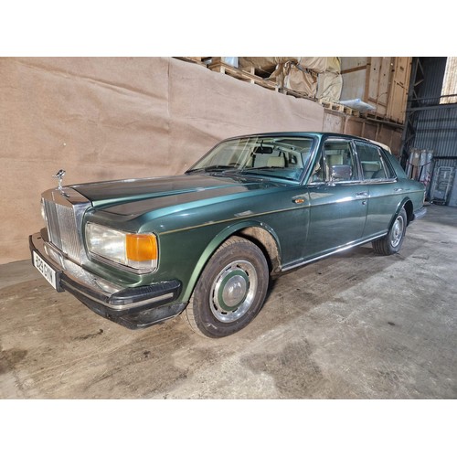 157 - Rolls Royce Silver Spirit 4 dr saloon, green metallic, Reg D29 GYN, 1st reg 02/02/1987, Automatic pe... 