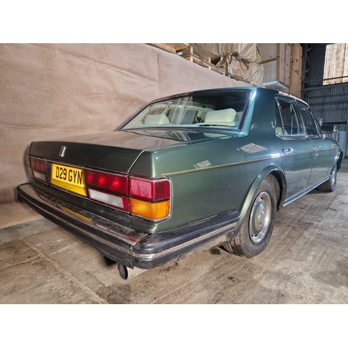 157 - Rolls Royce Silver Spirit 4 dr saloon, green metallic, Reg D29 GYN, 1st reg 02/02/1987, Automatic pe... 