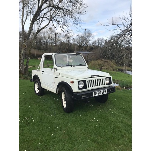 163 - Suzuki SJ410Q 4x4 Pick up, White, Reg: B470 SPR, 21/02/1985, Manual 4 speed Petrol 970cc, No MoT, Mi... 