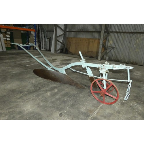 88 - A vintage horse drawn single furrow plough by R Hornsby & Sons Ltd