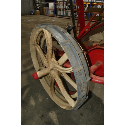 87 - A vintage horse drawn finger bar mower by A. C. Bamlett Ltd