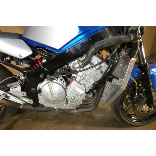 219 - Honda CBR 600 F3, 1998, starts, runs and drives, Ktech front springs, polished and ported head, over... 