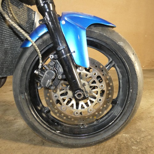 219 - Honda CBR 600 F3, 1998, starts, runs and drives, Ktech front springs, polished and ported head, over... 