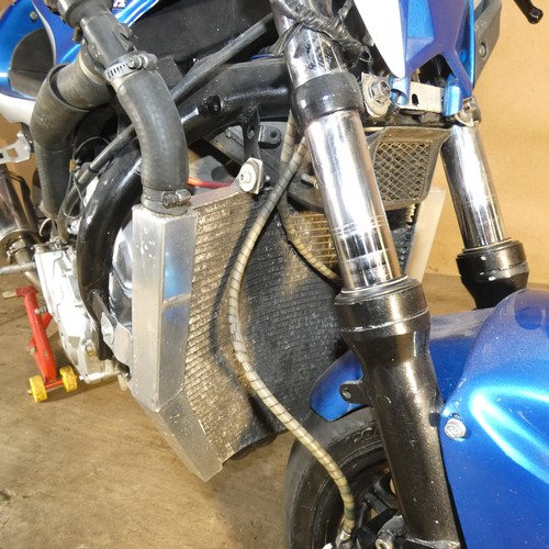 219 - Honda CBR 600 F3, 1998, starts, runs and drives, Ktech front springs, polished and ported head, over... 