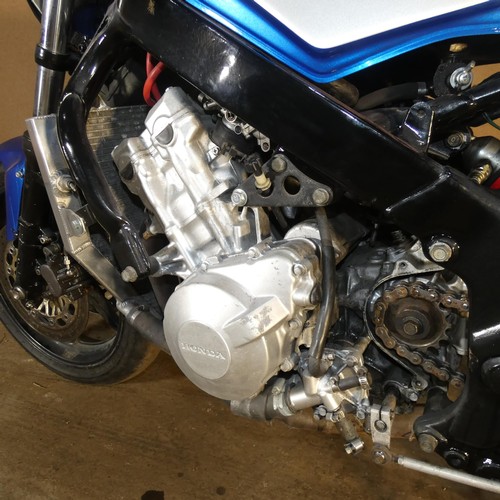 219 - Honda CBR 600 F3, 1998, starts, runs and drives, Ktech front springs, polished and ported head, over... 