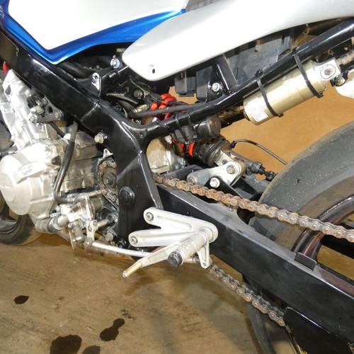 219 - Honda CBR 600 F3, 1998, starts, runs and drives, Ktech front springs, polished and ported head, over... 