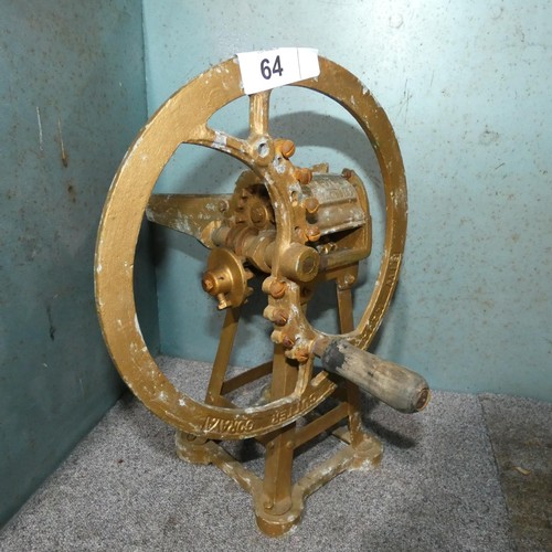 64 - A vintage manufacturers salesman display / demo piece by Kamal Saag Cutter, Coray India