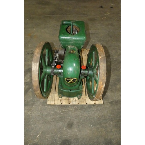 140 - A 1920 Fairbanks Morse & Co, Z type stationary engine, open crank, 3hp, 450 rpm, petrol engine,. Sta... 