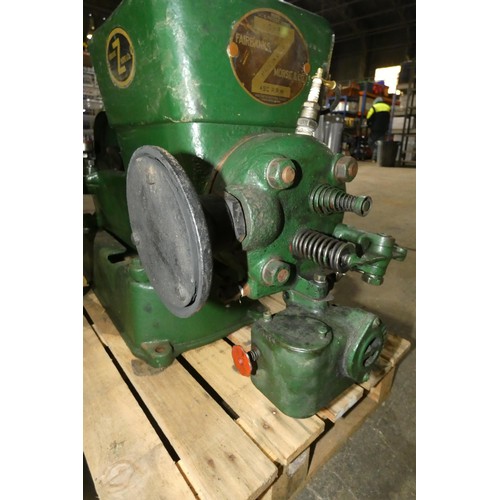 140 - A 1920 Fairbanks Morse & Co, Z type stationary engine, open crank, 3hp, 450 rpm, petrol engine,. Sta... 