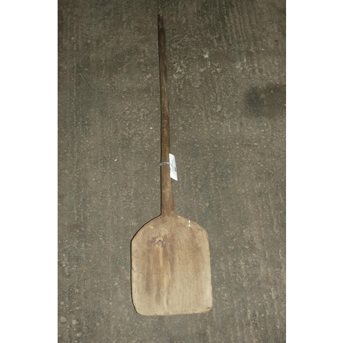 66 - A vintage wooden bakers shovel