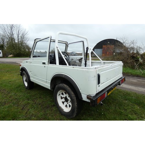 163 - Suzuki SJ410Q 4x4 Pick up, White, Reg: B470 SPR, 21/02/1985, Manual 4 speed Petrol 970cc, No MoT, Mi... 