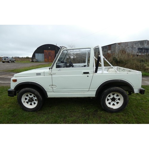 163 - Suzuki SJ410Q 4x4 Pick up, White, Reg: B470 SPR, 21/02/1985, Manual 4 speed Petrol 970cc, No MoT, Mi... 