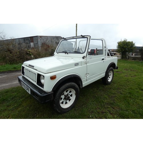 163 - Suzuki SJ410Q 4x4 Pick up, White, Reg: B470 SPR, 21/02/1985, Manual 4 speed Petrol 970cc, No MoT, Mi... 