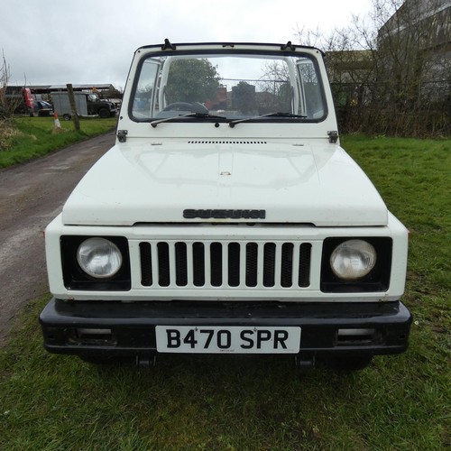 163 - Suzuki SJ410Q 4x4 Pick up, White, Reg: B470 SPR, 21/02/1985, Manual 4 speed Petrol 970cc, No MoT, Mi... 