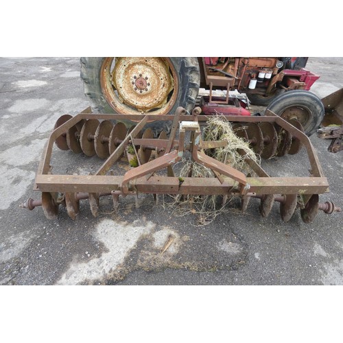 117 - 1 x disk harrow, no make or model visible, measuring approx 3m wide