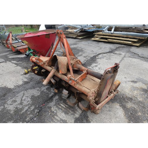 130 - 1 x pto driven rotavator by Howard, approx 5ft wide, nb, the missing prop shaft section will be with... 