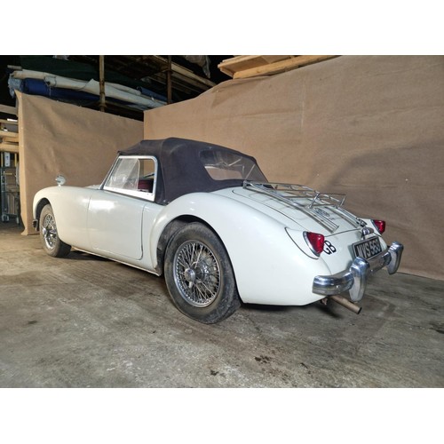 153 - MGA 2 Seater sports convertible 1955. Reg No. MVS 569, Declared manufactured in 1955, 1st registered... 